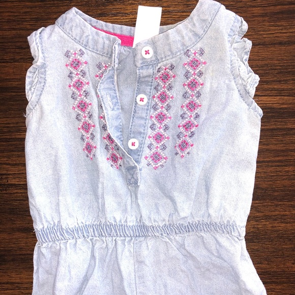 Carter's Jean Romper - Picture 2 of 2